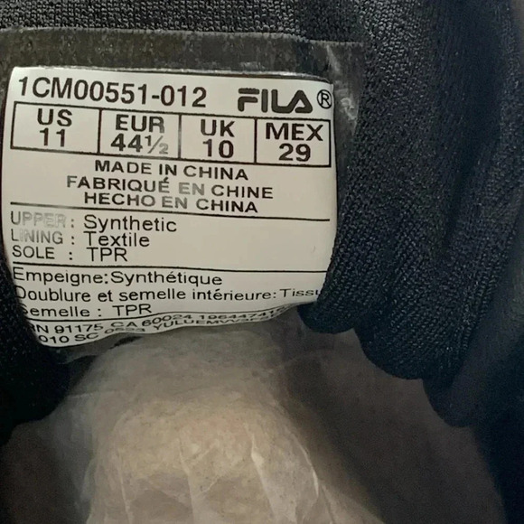 FILA Men’s Sneakers Low Top A-Low Red & Black Sz 11 NWT - Picture 5 of 9